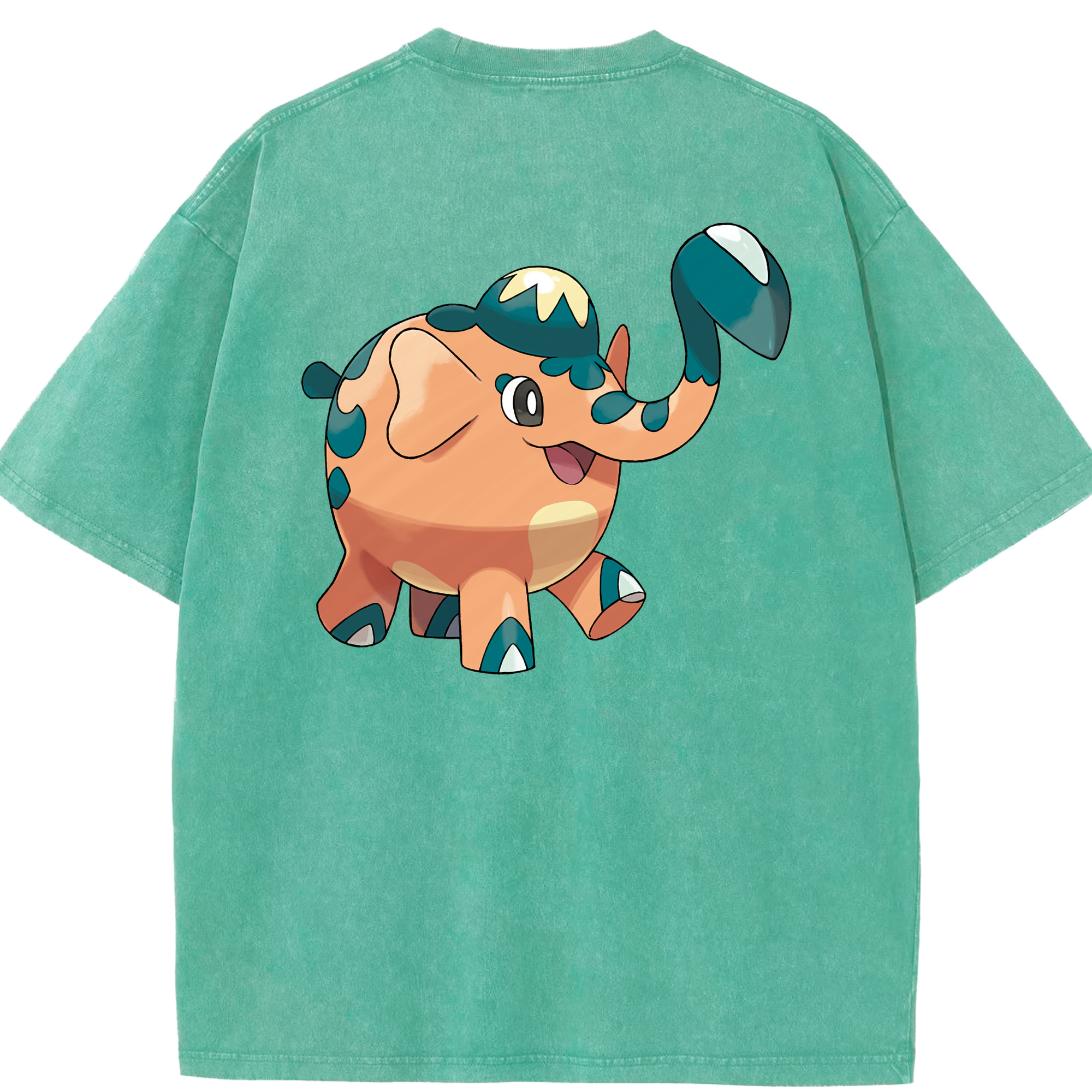 （画像用） ポケットモンスター Pokémon 綿100% ヴィンテージ風 半袖Tシャツ（背面プリント）